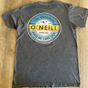 O’Neill T-shirt size small men, blue/gray